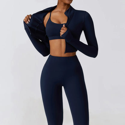 Stylisches 3er Workout Outfit für Damen – Dein perfekter Begleiter für Fitness und Gym