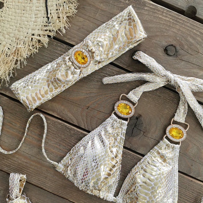 Edelstein-Bikini mit Neckholder – edel, sexy & perfekt für den Sommer