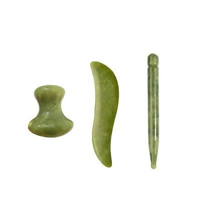 100 % Naturstein Gua Sha & Jade Roller Set – Pure Beauty. Natürlich gepflegt.
