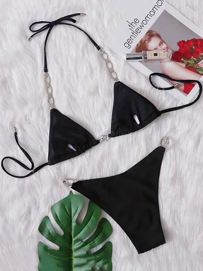 Strass & Pailletten Bikini – glamourös, auffällig & perfekt für heiße Auftritte