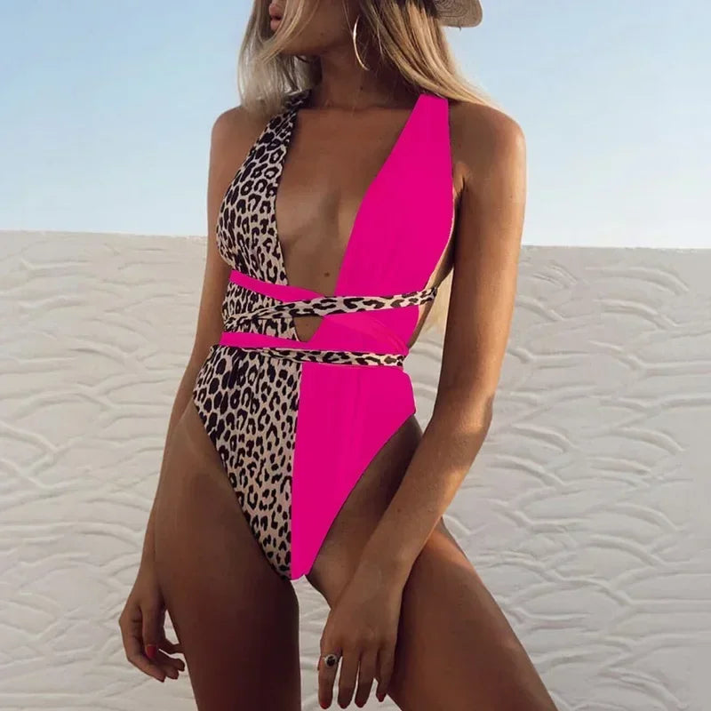 Leopard Wickel-Monokini – wild, sexy & stylisch