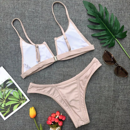 Denim-Style Bikini-Set – cool, sexy & perfekt für den Sommer