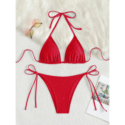 Glitter High-Cut Bikini – glänzend, sexy & ideal für heiße Sommertage