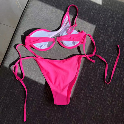 V-Bar Mesh Bikini-Set – asymmetrisch, formend & super modern