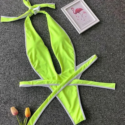 Wickel-Monokini mit Neckholder – feminin, elegant & perfekt für den Sommer