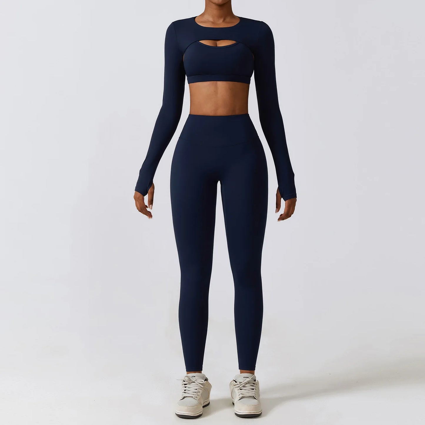 Stylisches 3er Set Workout Outfit für Damen – Perfekt für Fitness, Yoga & Sport