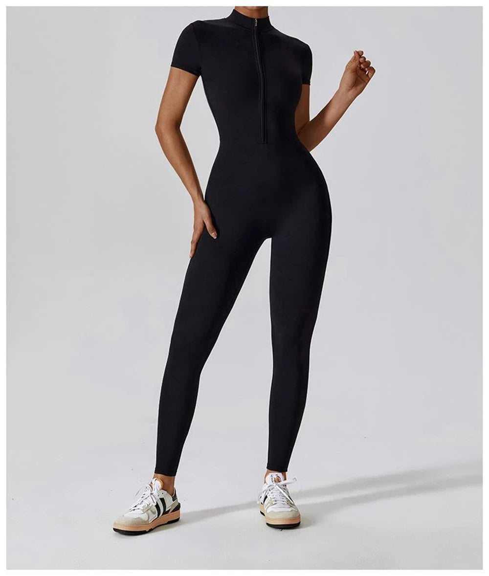 Slim Fit Zipper Jumpsuit – Feminine Power in One Piece