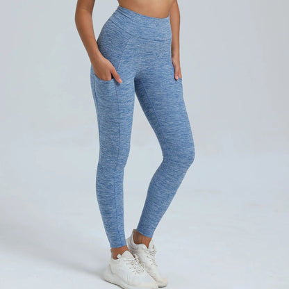 V-Taille Yogahose mit Scrunch-Effekt – Figurbetont & funktional 🍑🖤