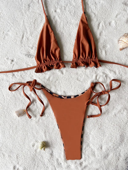 Wendbarer 3-teiliges Bikini-Set – zwei Styles in einem!