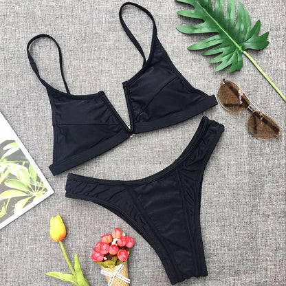 Denim-Style Bikini-Set – cool, sexy & perfekt für den Sommer