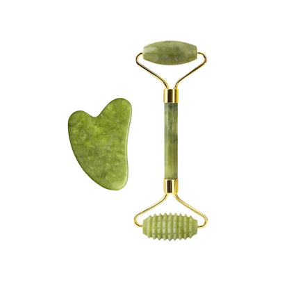100 % Naturstein Gua Sha & Jade Roller Set – Pure Beauty. Natürlich gepflegt.