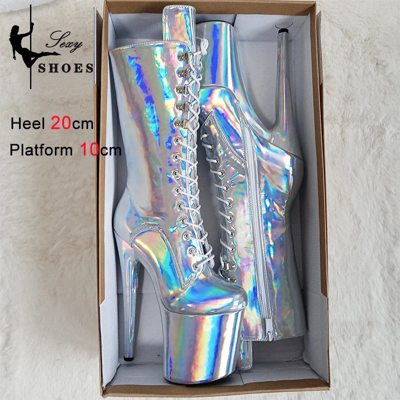 Laser Shine Ankle Boots – Für deinen glänzenden Auftritt