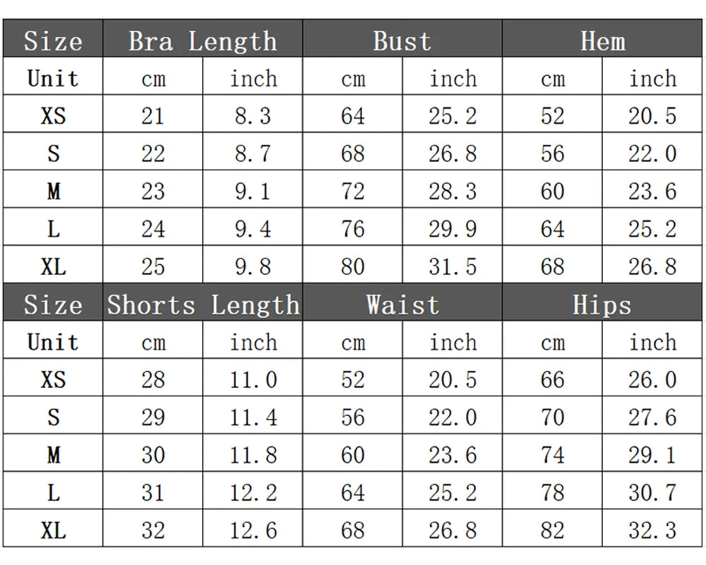 Impact Shorts Set – Power Look für dein Workout