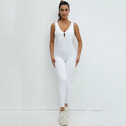 Rückenfreier Yoga-Overall – Stylischer Einteiler für Sport & Fitness