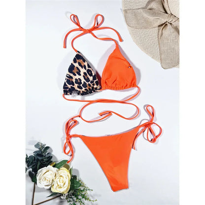 Leopard Satin Bikini-Set – wild, glänzend & ultra feminin
