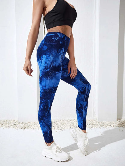 Tie-Dye Yoga Leggings – Stylisch, Figurformend & Super Bequem