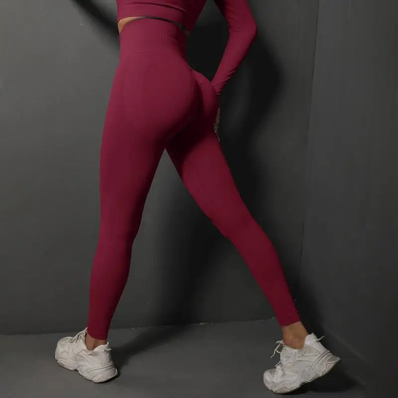 Nahtlose Fitness-Leggings – Push-Up & Hohe Taille für Perfekten Halt