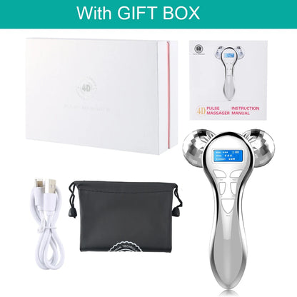 4D EMS Gesichts-Massagegerät – V-Lifting für Gesicht, Hals & Körper