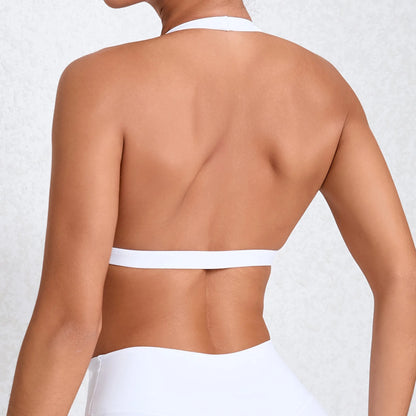 Nahtloser Yoga/Sport-BH mit Ausschnitt