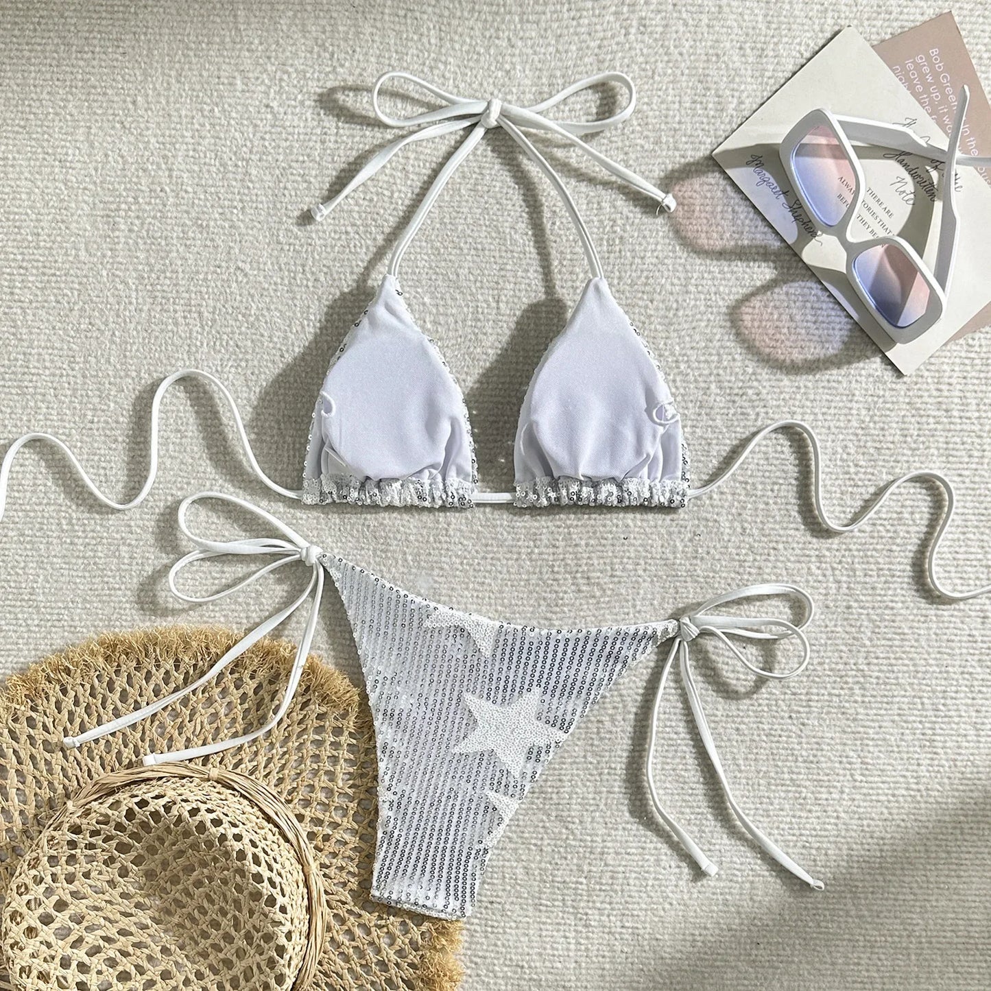 Star Pailletten Bikini – funkelnd, brasilianisch & voller Summer-Vibes