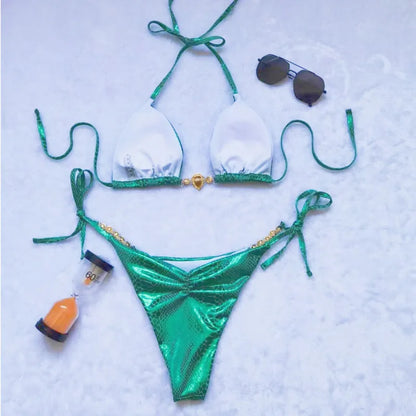 Strass Bikini-Set – glamourös, sexy & perfekt für den Sommer