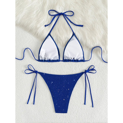 Glitter High-Cut Bikini – glänzend, sexy & ideal für heiße Sommertage