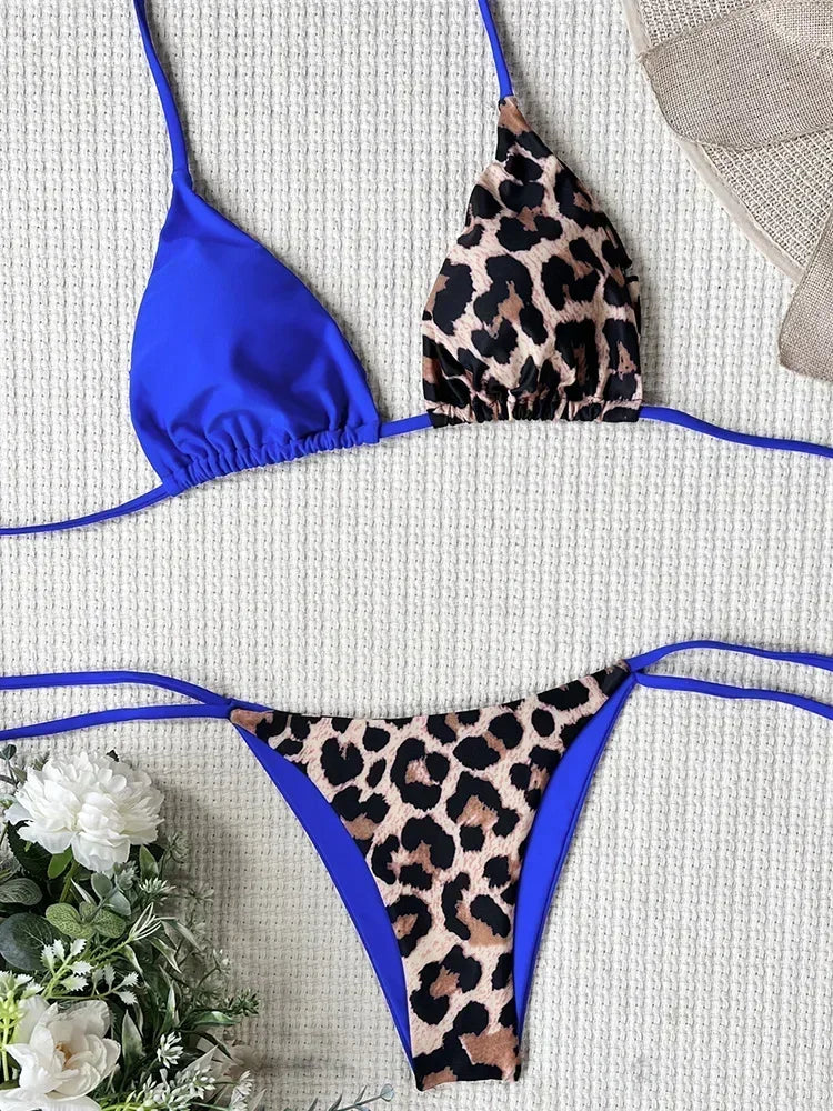 Leopard Satin Bikini-Set – wild, glänzend & ultra feminin