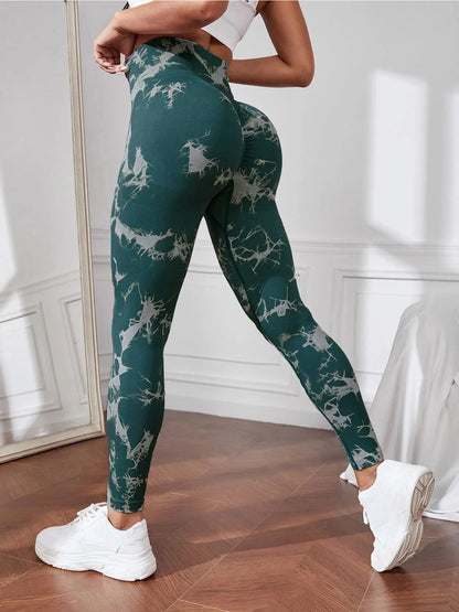Nahtlose Tie-Dye Leggings – Stylischer Look & Perfekte Passform