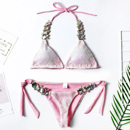 Pailletten-Strass Bikini – funkelnd, feminin & gemacht für den großen Auftritt