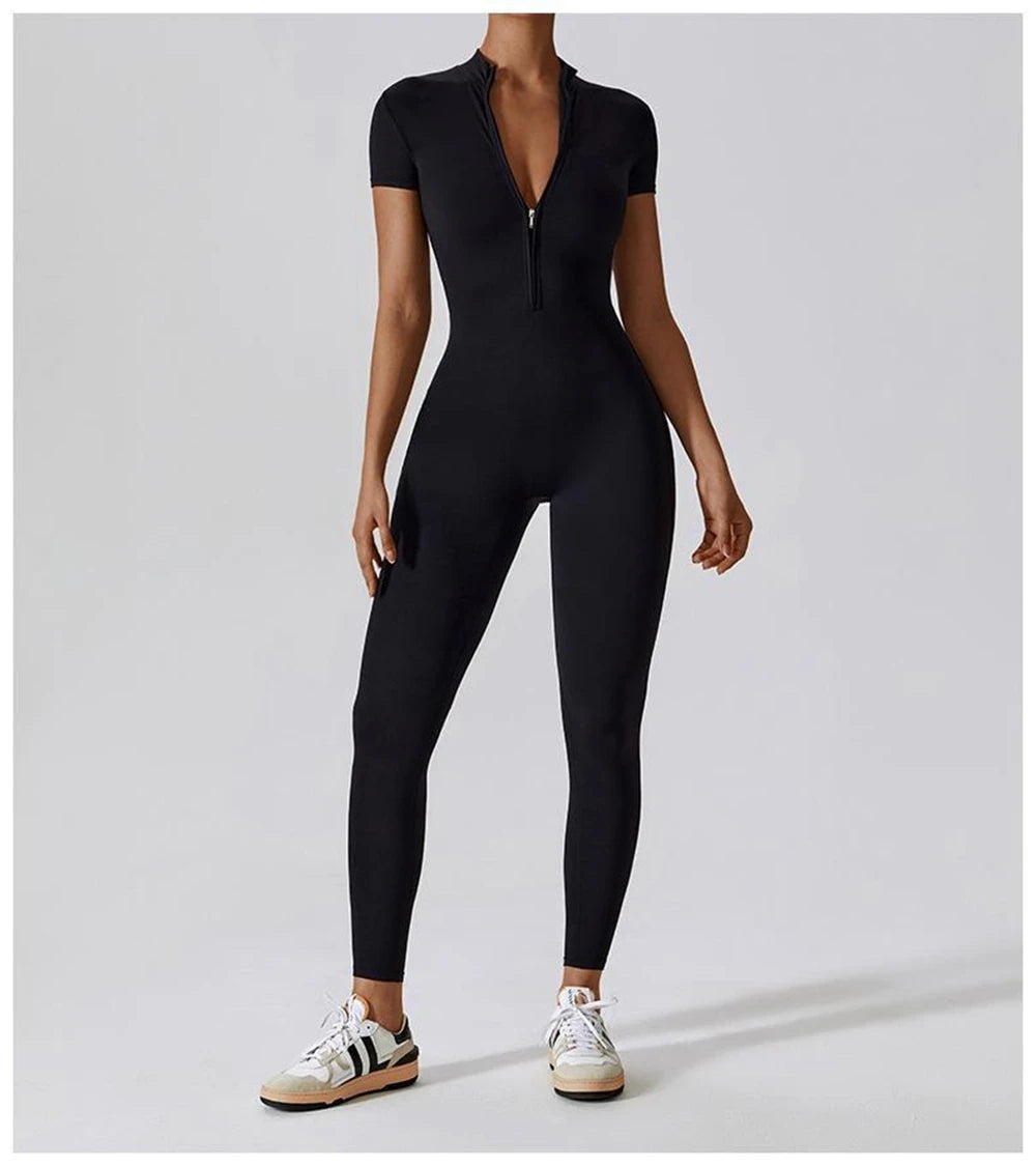 Slim Fit Zipper Jumpsuit – Feminine Power in One Piece