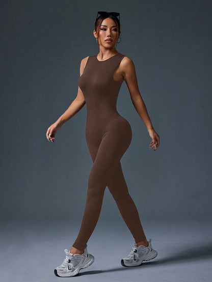 Seamless Zipper Jumpsuit – Sleek. Strong. Stunning.