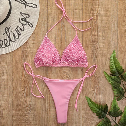 Luxus-Perlen Bikini – zart, sexy & außergewöhnlich