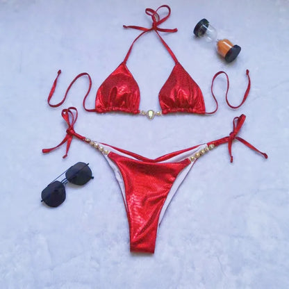 Strass Bikini-Set – glamourös, sexy & perfekt für den Sommer