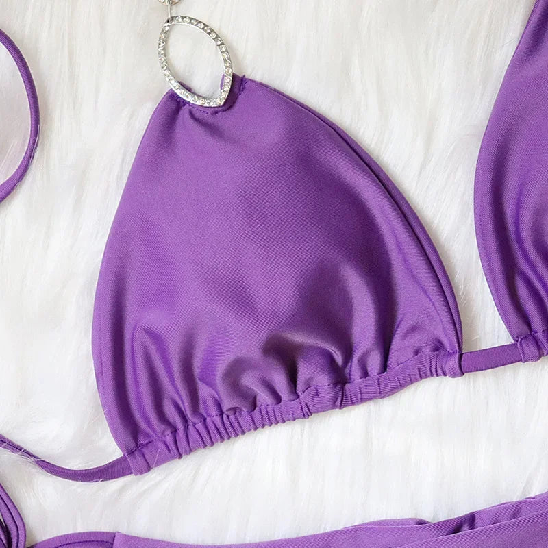 Diamant Bikini mit Ketten – glamourös, sexy & ein echter Blickfang