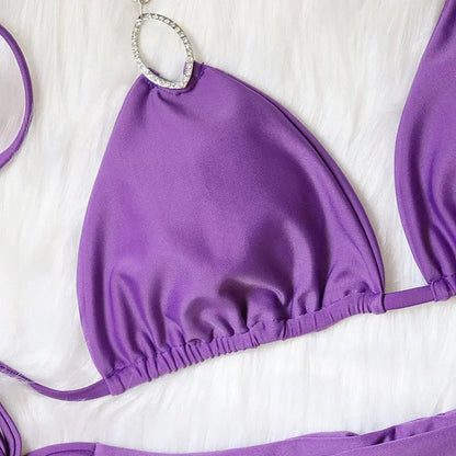 Diamant Bikini mit Ketten – glamourös, sexy & ein echter Blickfang