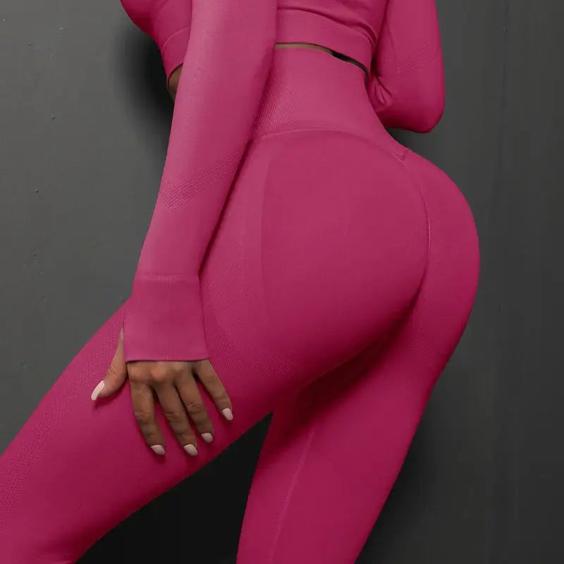 Nahtlose Fitness-Leggings – Push-Up & Hohe Taille für Perfekten Halt