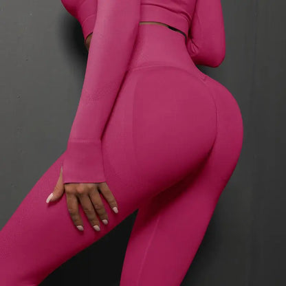 Nahtlose Fitness-Leggings – Push-Up & Hohe Taille für Perfekten Halt