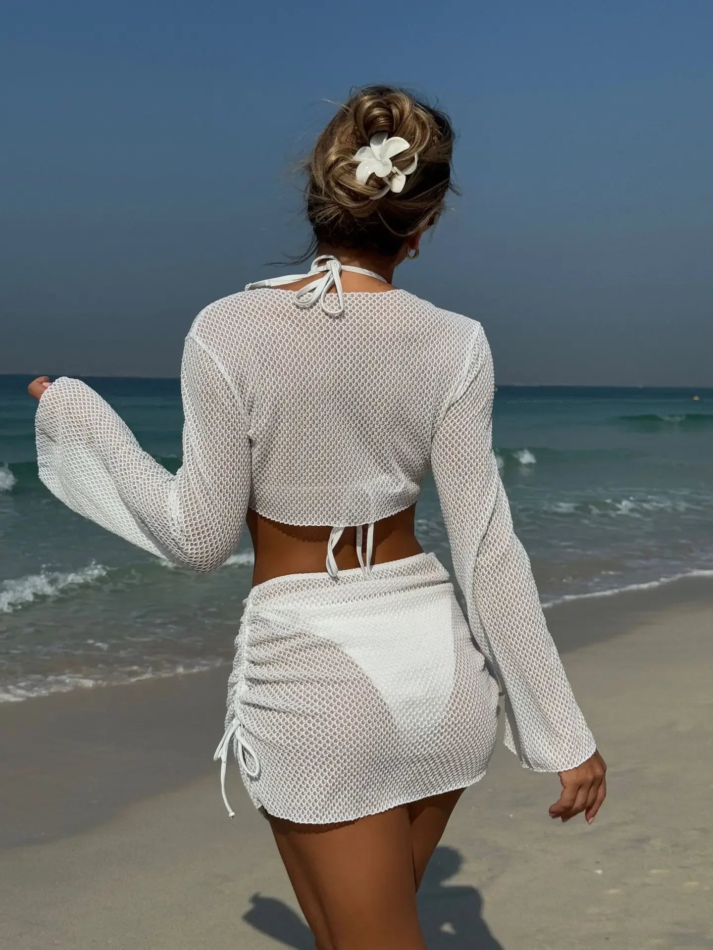 4-teiliges Fishnet Bikini-Set – stylisch, auffällig & perfekt für den Sommer