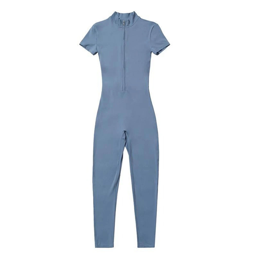 Slim Fit Zipper Jumpsuit – Feminine Power in One Piece