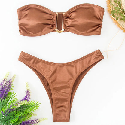 Bandeau Bikini 2025 – zeitlos, sexy & in 13 stylischen Farben