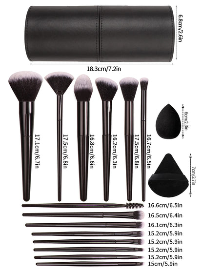 Profi-Make-up-Pinselset Schwarz – Superweich, Präzise, Unverzichtbar! ✨