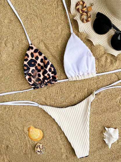 Leopard Satin Bikini-Set – wild, glänzend & ultra feminin