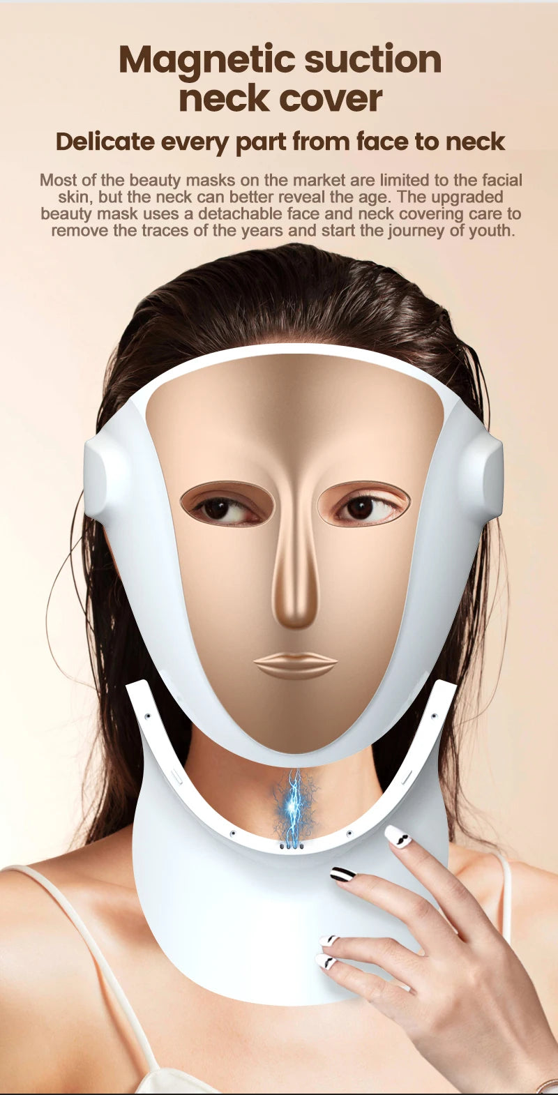 VanCostar Premium LED-Gesichtsmaske mit 807 LEDs & Rotlicht-Therapie – Dein persönliches Luxus-Spa zuhause! ✨