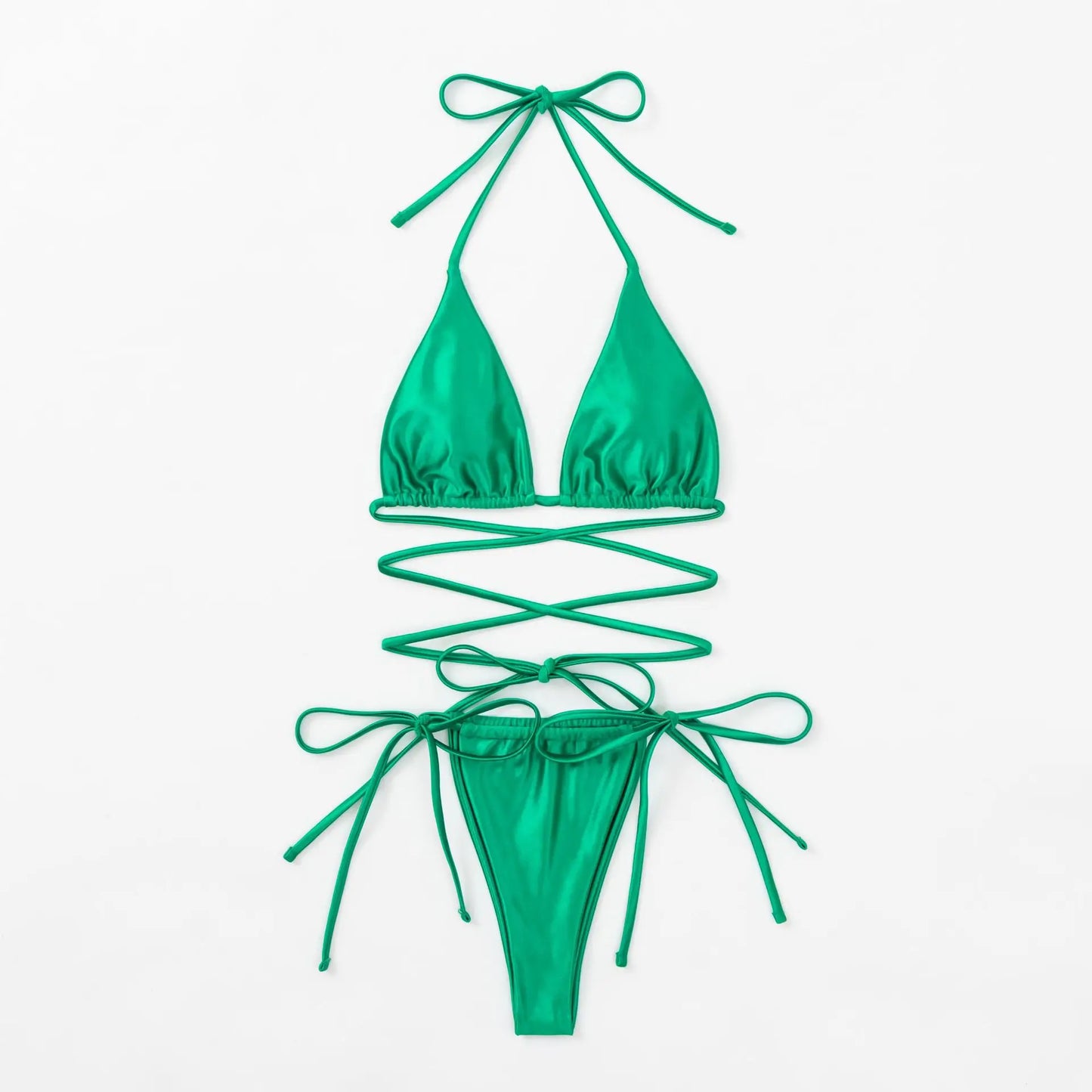 Satin-Wickel-Bikini – glänzend, feminin & verführerisch brasilianisch
