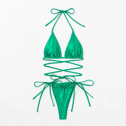 Satin-Wickel-Bikini – glänzend, feminin & verführerisch brasilianisch