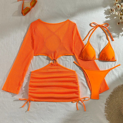 Bikini-Set mit Mesh Cover-Up – sexy, vielseitig & perfekt für deinen Beach-Look