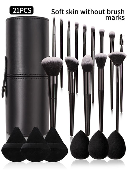 Profi-Make-up-Pinselset Schwarz – Superweich, Präzise, Unverzichtbar! ✨