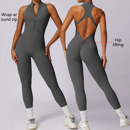 Rückenfreier Sport-Jumpsuit – Sexy, Funktional & Perfekt für dein Workout