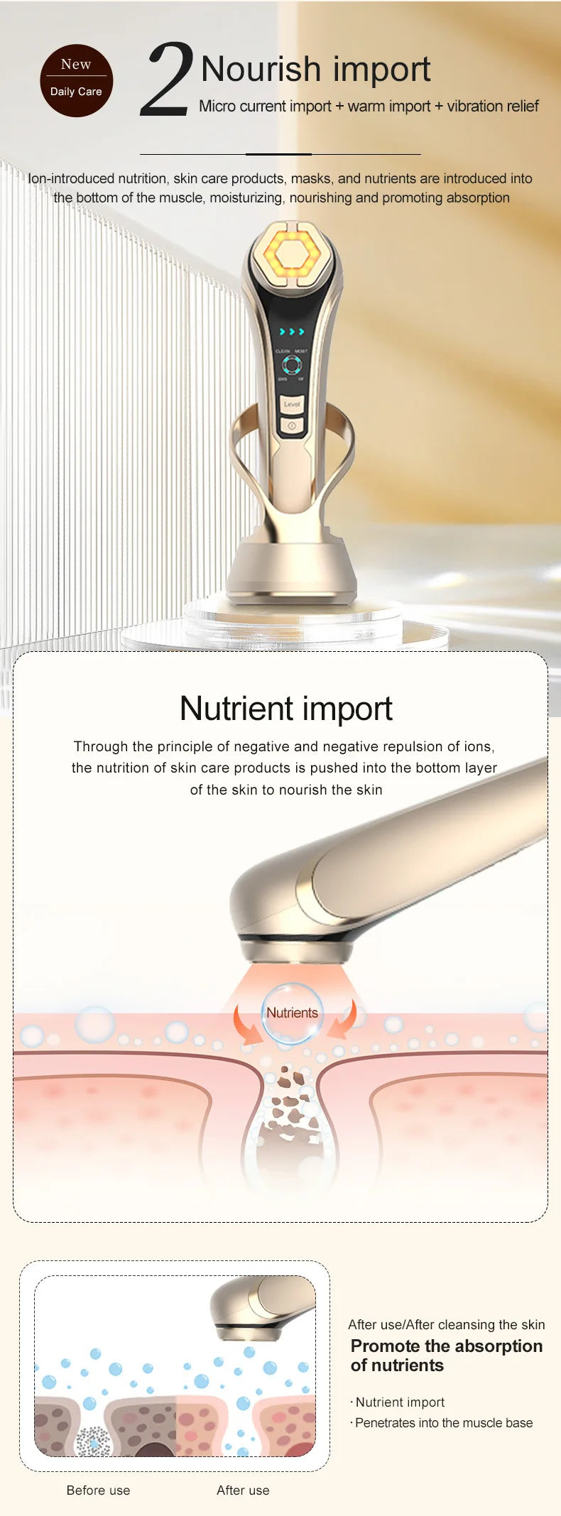 RF & EMS Beauty-Gerät – Dein Home-Lifting für straffe, jugendliche Haut! ✨