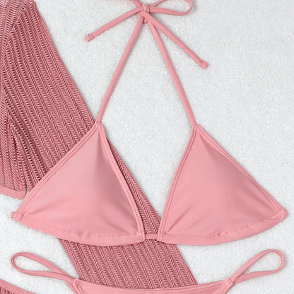 Bikini-Set mit Mesh Cover-Up – sexy, vielseitig & perfekt für deinen Beach-Look